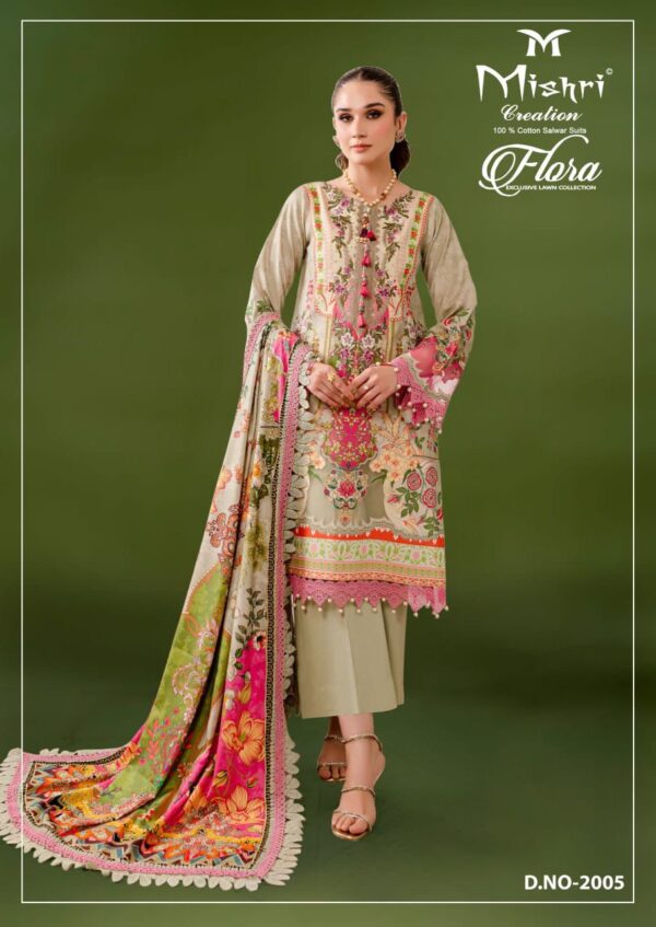 Mishri Flora 2 Lawn Cotton Printed Dress Material Catalog Wholesale Collection - Image 8