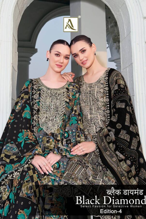 Alok Black Diamond Edition 4 Rayon Printed Dress Material Collection