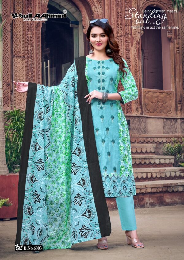 Gull A Ahmed Bin Saeed Vol 6 Cambric Cotton Dress Material Collection - Image 4