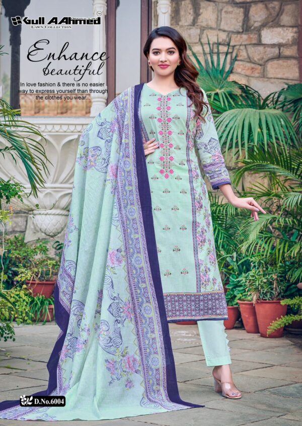 Gull A Ahmed Bin Saeed Vol 6 Cambric Cotton Dress Material Collection - Image 6