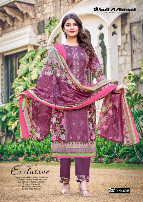 Gull A Ahmed Bin Saeed Vol 6 Cambric Cotton Dress Material Collection - Image 7