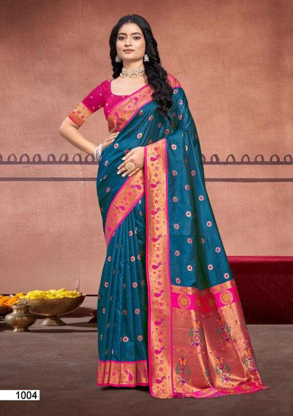 Bunawat Sawariya Silk Latest Designer Wedding Wear Silk Saree Collection - Image 10