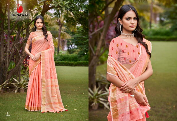 Bunawat Jharokha 1 Beautiful Traditional Wear Cotton Saree Collection - Image 4