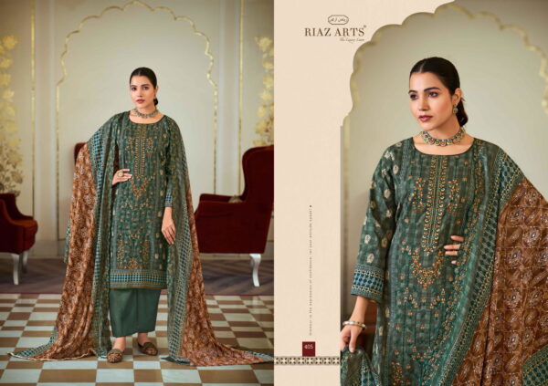Riaz Arts Bin Saeed Vol 4 Lawn Digital Printed Dress Material - Image 10