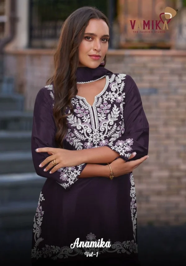 Vamika Anamika Vol 1 Chinon Salwar Kameez Collection