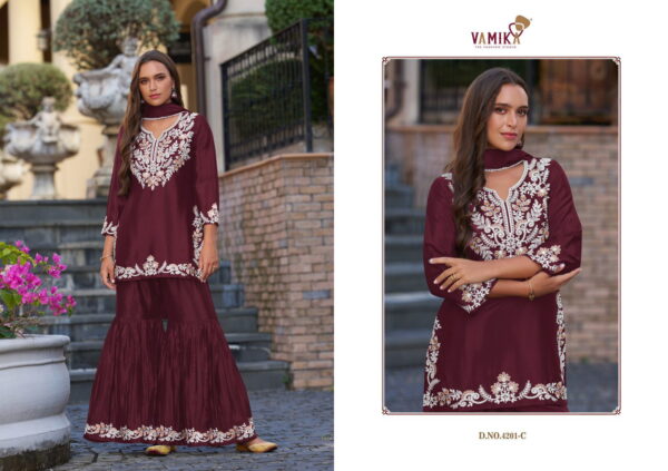 Vamika Anamika Vol 1 Chinon Salwar Kameez Collection - Image 6