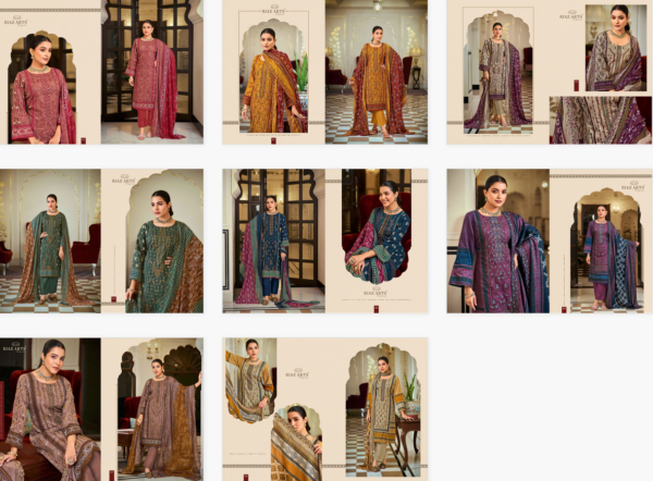 Riaz Arts Bin Saeed Vol 4 Lawn Digital Printed Dress Material - Image 11