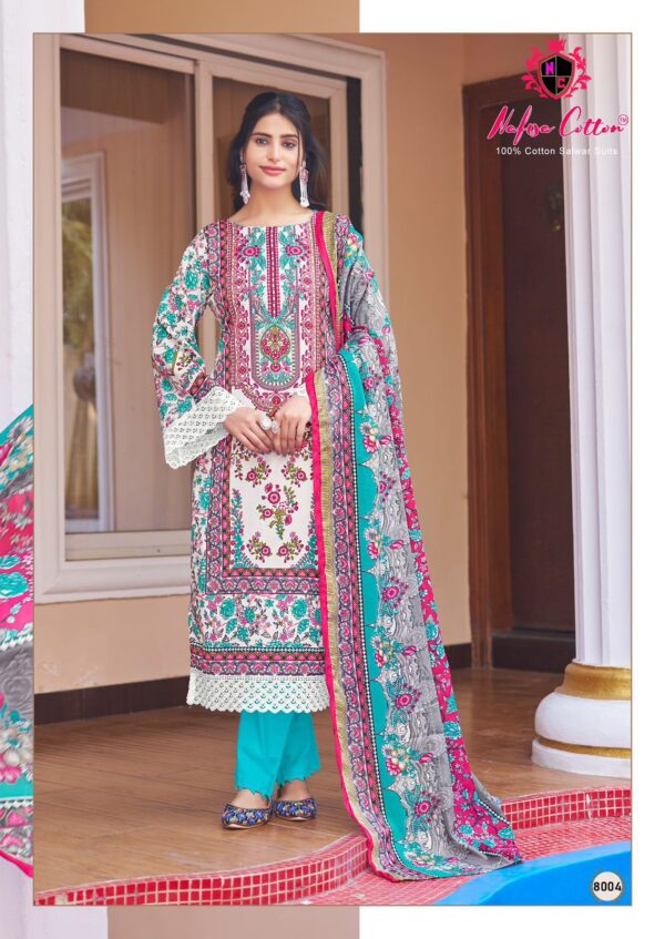 Nafisa Mahera Vol 8 Cotton Printed Dress Material Collection - Image 7