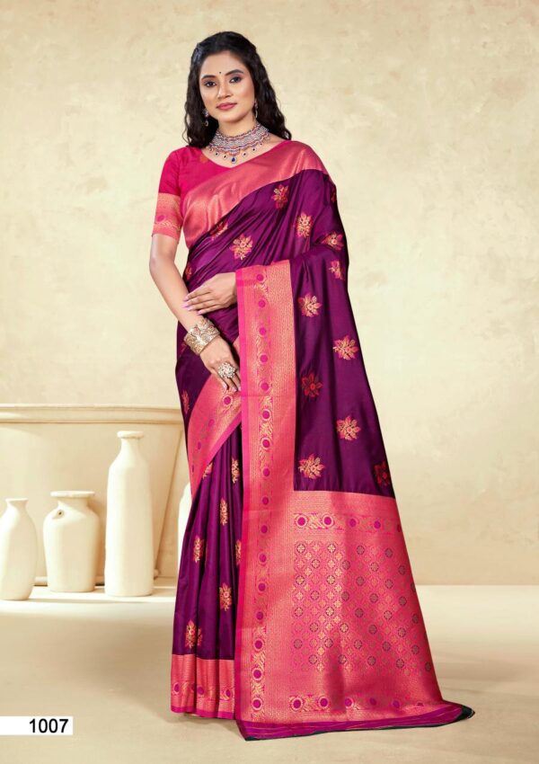 Bunawat Panghat Silk Traditional Wear Fancy Silk Saree Collection - Image 2