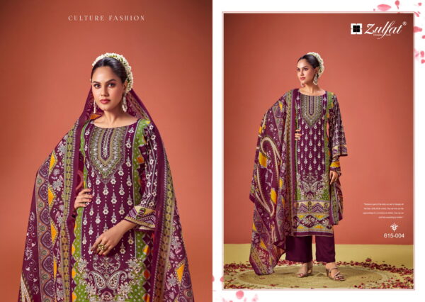 Zulfat Aayat Vol 11 Viscose Rayon Printed Dress Material Collection - Image 2