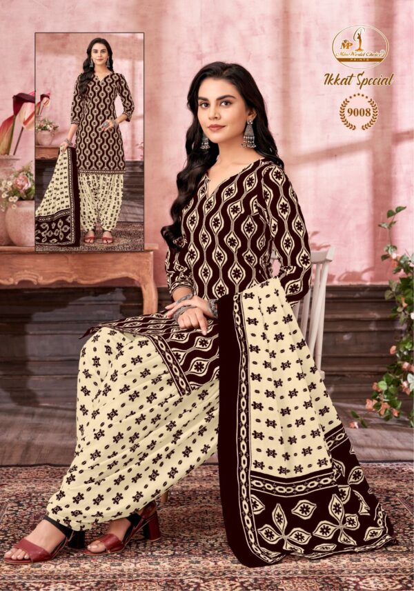 Miss World Ikkat Special Vol 09 Printed Cotton Dress Material Catalog Collection - Image 3