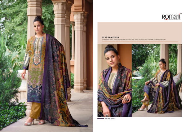 Romani Aarzu Vol 11 Soft Cotton Digital Printed Dress Material - Image 5
