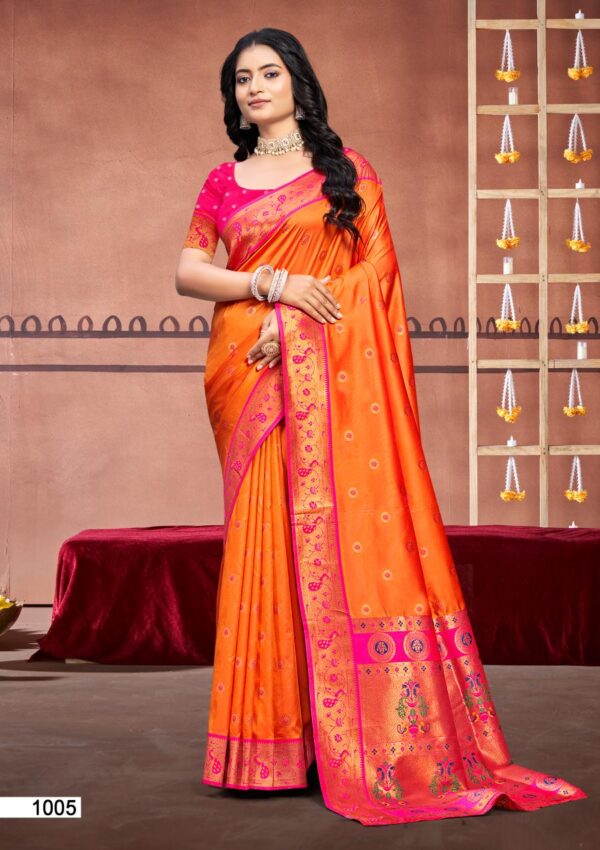 Bunawat Sawariya Silk Latest Designer Wedding Wear Silk Saree Collection - Image 2