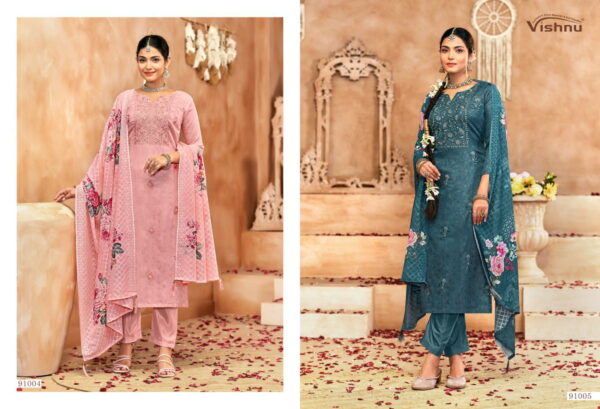 Vishnu Raahat Vol 2 Shimmer Georgette Dress Material Collection - Image 3
