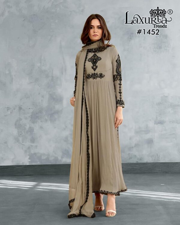 Laxuria Trendz 1452 Georgette Ready Made Collection - Image 2