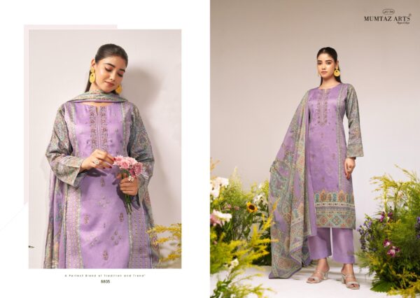 Mumtaz Flower Valley Series 8801 Digital Printed Dress Material - Image 2