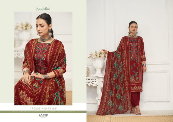 Radhika Azara Dilbhag Lawn Cotton Printed Dress Material Collection - Image 2