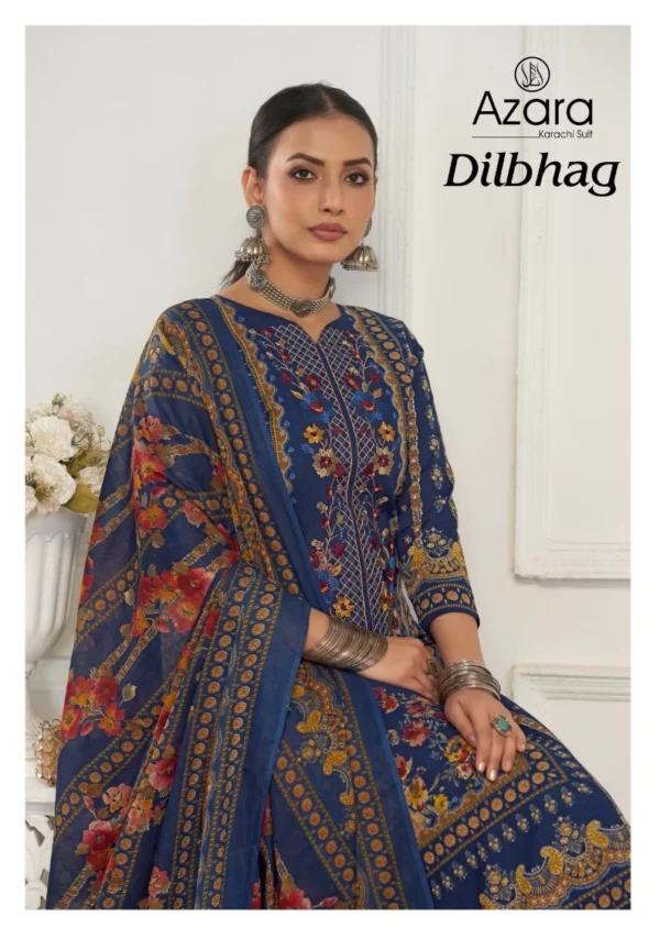Radhika Azara Dilbhag Lawn Cotton Printed Dress Material Collection