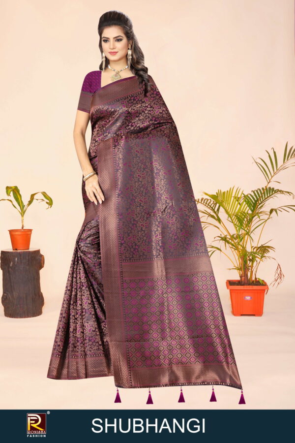 Ronisha Shubhangi Beautiful Satin Fancy Saree Collection