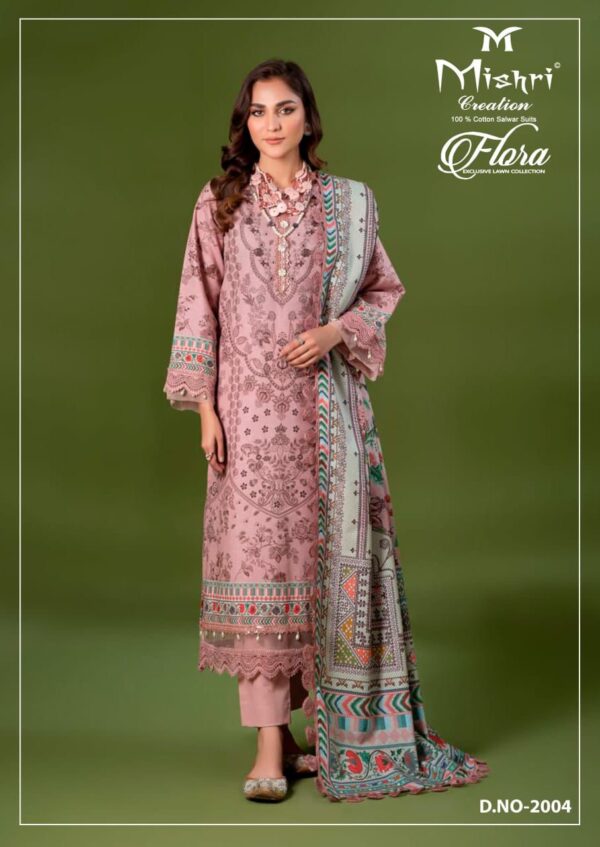 Mishri Flora 2 Lawn Cotton Printed Dress Material Catalog Wholesale Collection - Image 4