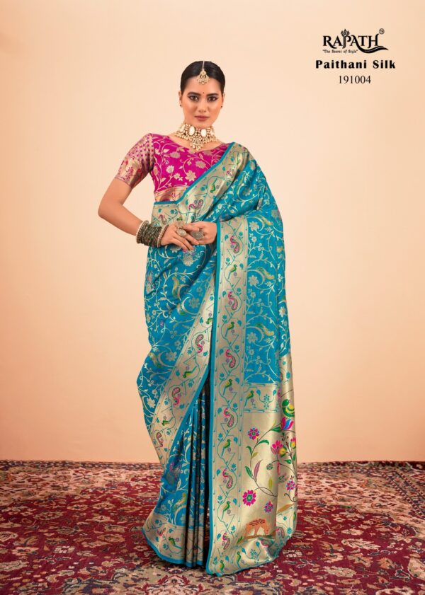 Rajpath Shailja Paithani Silk With Zari Weaving Sarees Collection - Image 2
