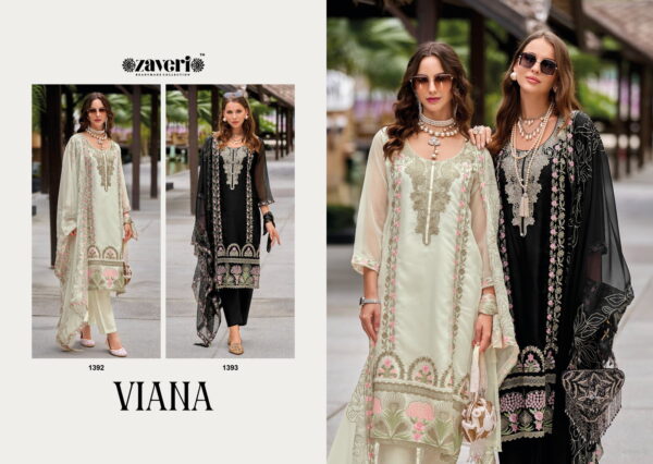 Zaveri Viana Soft Blooming Organza Ready Made Collection - Image 2