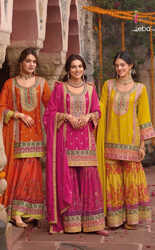Eba Rang 2 Chinon Embroidered Ready Made Salwar Suit Collection