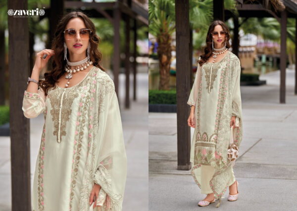 Zaveri Viana Soft Blooming Organza Ready Made Collection - Image 3