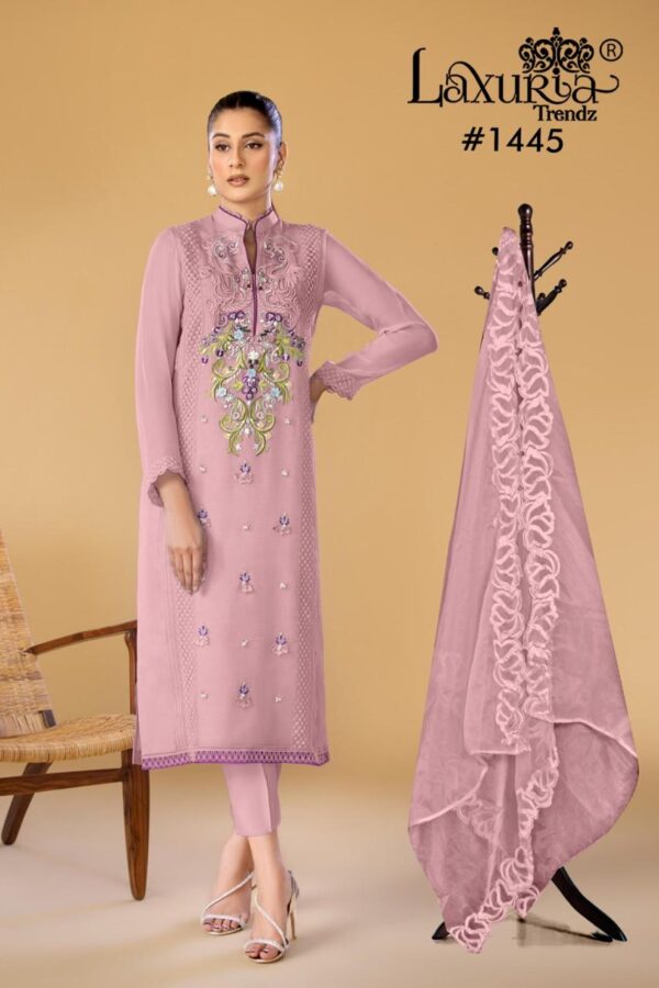 Laxuria Trendz 1445 Georgette Ready Made Salwar Suit Collection - Image 3