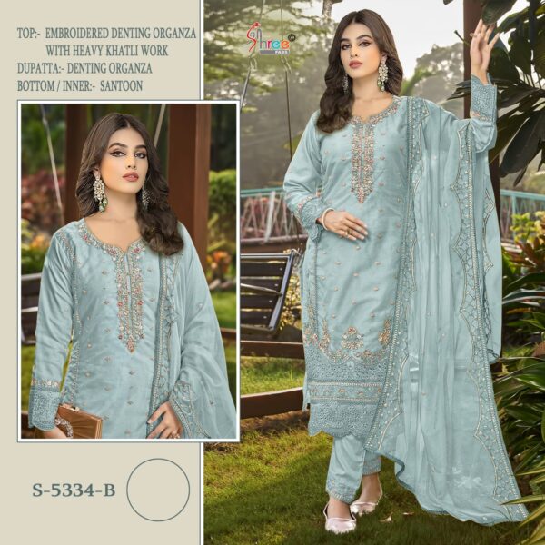 Shree S 5334 Embroidered Pakistani Salwar Suits Collection - Image 4