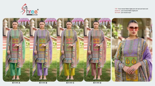Shree Kt 111 Viscose Digital Printed Salwar Suits Collection - Image 2