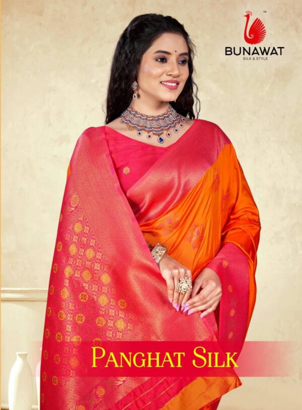 Bunawat Panghat Silk Traditional Wear Fancy Silk Saree Collection