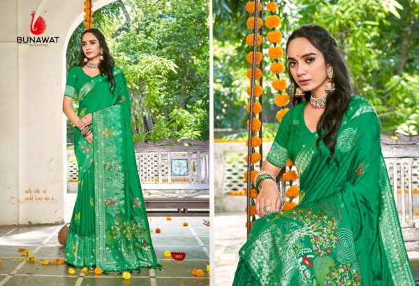 Bunawat Hans Vol 4 Traditional Wear Silk Sarees Collection - Image 4