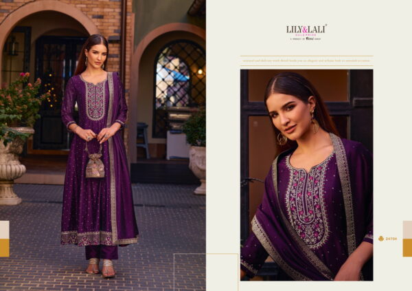 Lily And Lali Anarkali Top Bottom With Dupatta Collection - Image 3