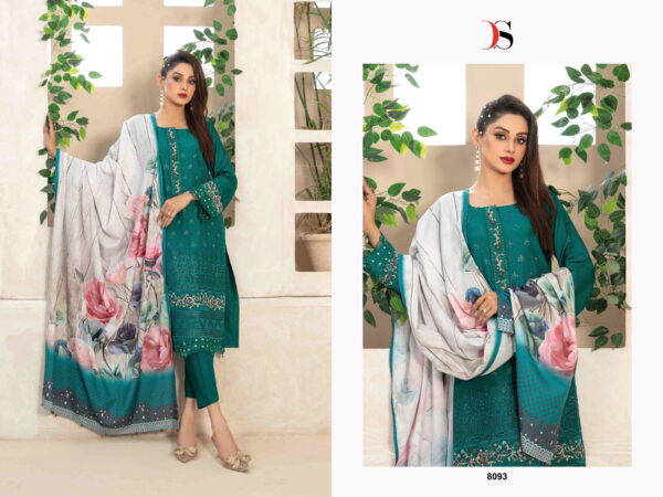 Deepsy Rangrasiya Lawn 25 Vol 2 Chiffon Dupatta Pakistani Salwar Suits - Image 5