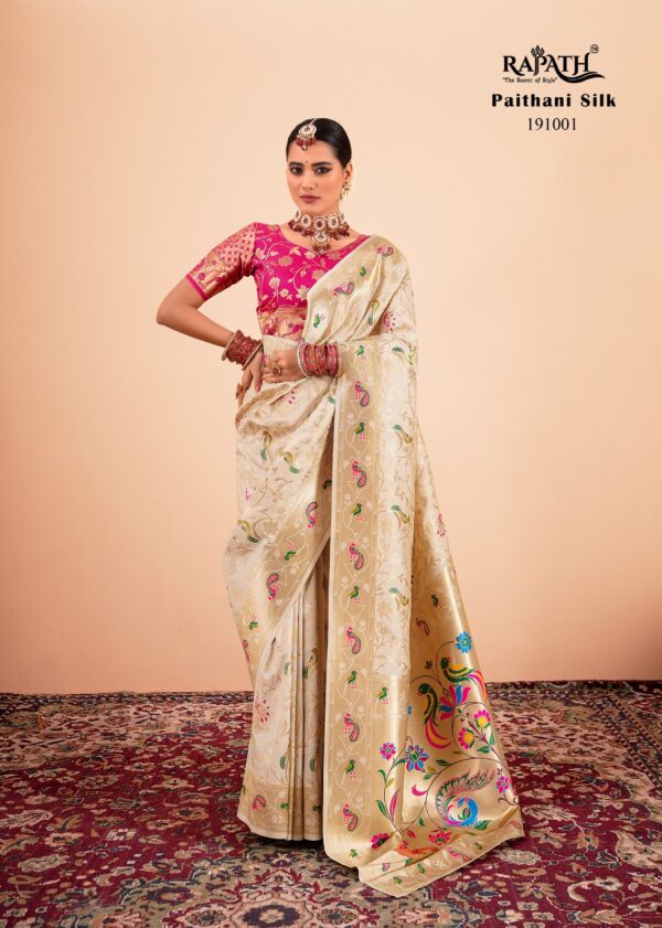 Rajpath Shailja Paithani Silk With Zari Weaving Sarees Collection - Image 4