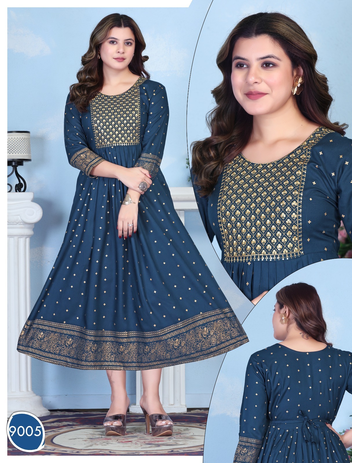 Beauty Queen Always Bindaas Rayon Printed Anarkali Kurtis Collection - Image 6