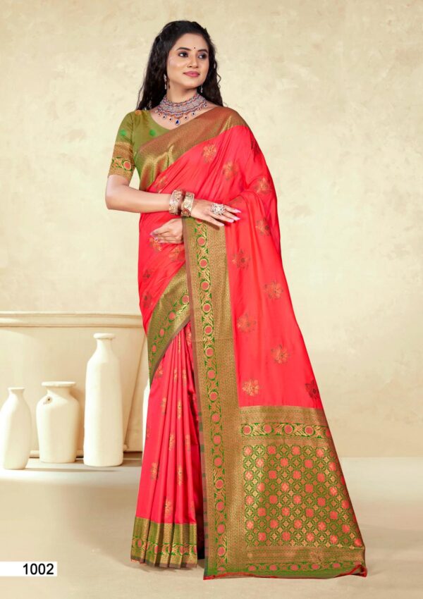 Bunawat Panghat Silk Traditional Wear Fancy Silk Saree Collection - Image 4