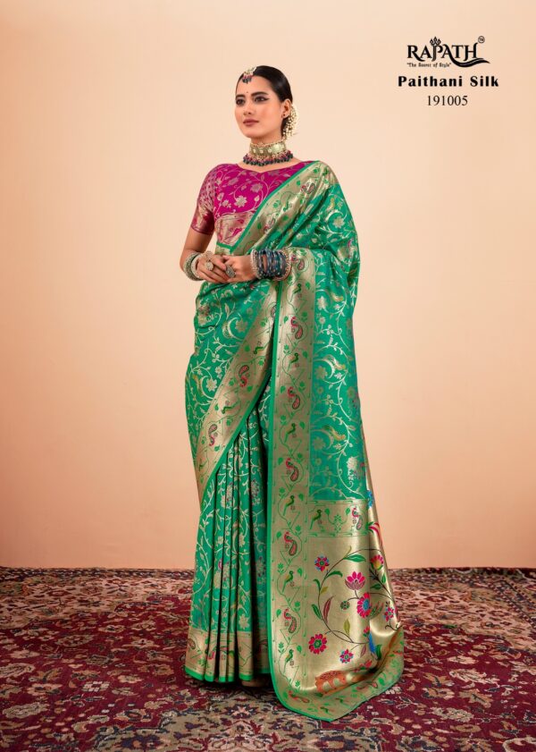 Rajpath Shailja Paithani Silk With Zari Weaving Sarees Collection - Image 7