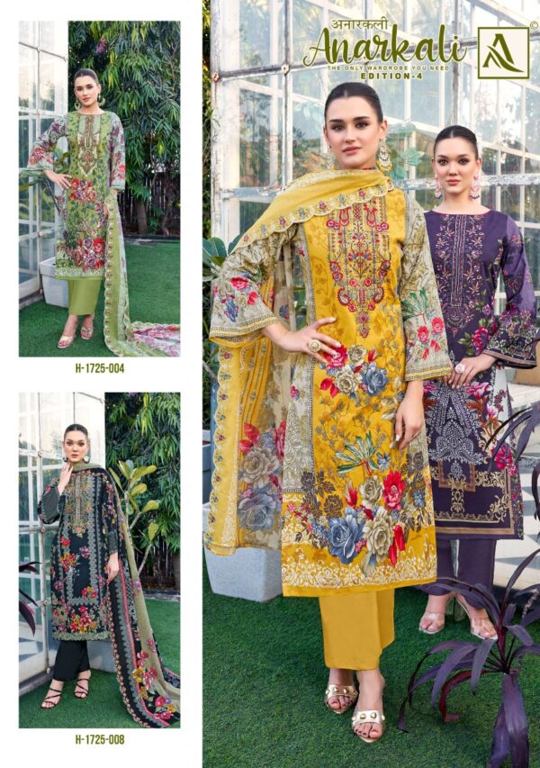 Alok Anarkali Edition 4 Cambric Cotton Dress Material Collection - Image 11