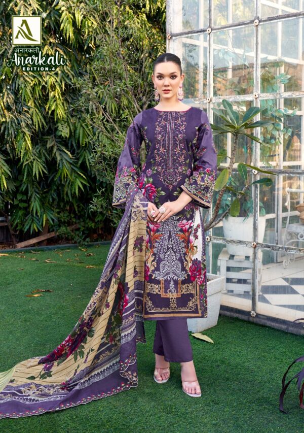 Alok Anarkali Edition 4 Cambric Cotton Dress Material Collection - Image 4