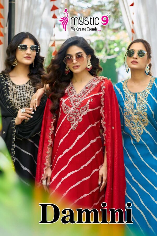 Mystic 9 Damini Vol 1 Premium Rayon Kurti Bottom With Dupatta