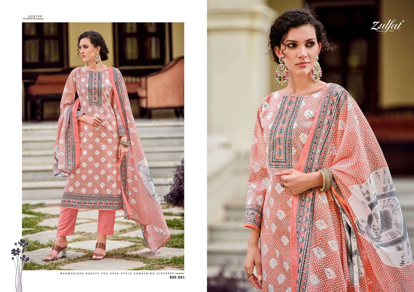 Zulfat Farhana Vol 9 Cotton Printed Dress Material Collection - Image 3