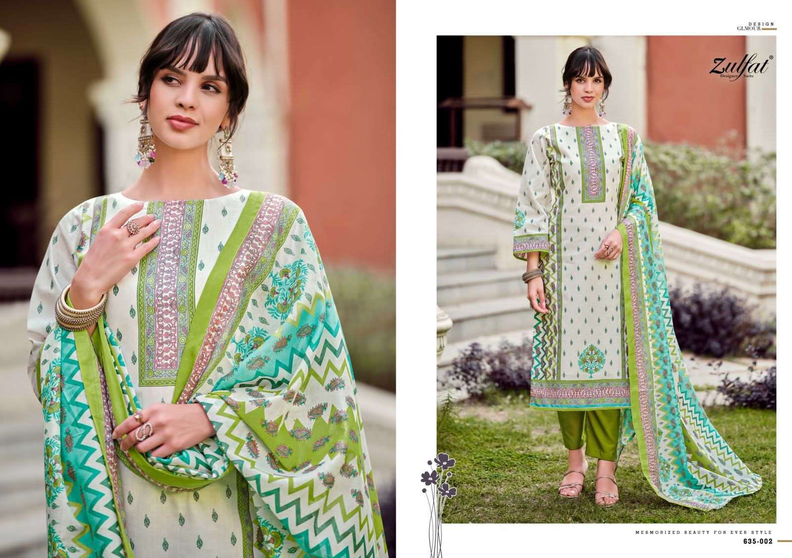 Zulfat Farhana Vol 9 Cotton Printed Dress Material Collection - Image 4