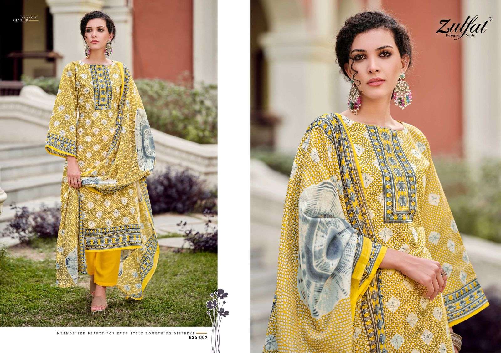 Zulfat Farhana Vol 9 Cotton Printed Dress Material Collection - Image 9