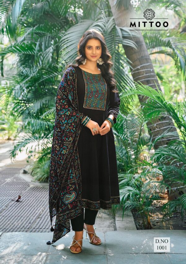 Mittoo Muskaan Modal Silk Top Bottom With Dupatta Collection - Image 5