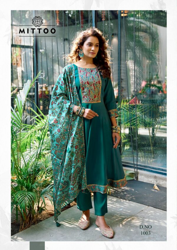 Mittoo Muskaan Modal Silk Top Bottom With Dupatta Collection - Image 3