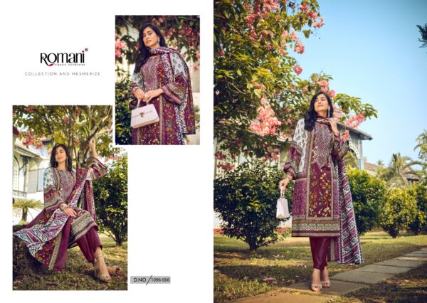 Romani Aarzu Vol 13 Soft Cotton Digital Printed Dress Material - Image 2