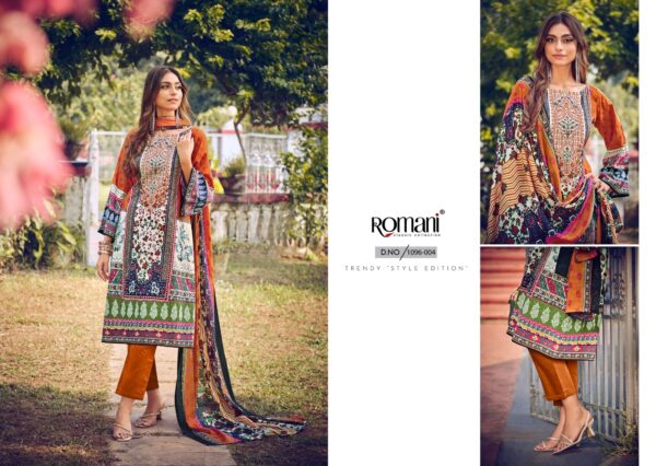Romani Aarzu Vol 13 Soft Cotton Digital Printed Dress Material - Image 7
