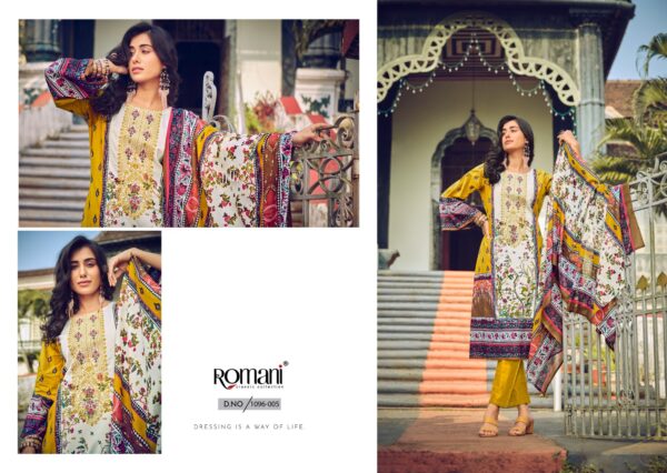 Romani Aarzu Vol 13 Soft Cotton Digital Printed Dress Material - Image 8